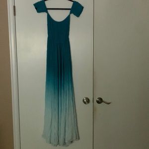 Earthbound, Turquoise hombre maxi dress. Size S. Worn once